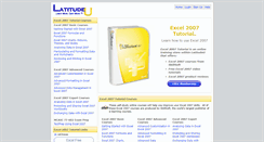 Desktop Screenshot of excel-2007-tutorial.latitudeu.com